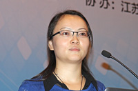四川鷗鵬建筑工程有限公司總經(jīng)理助理吳玉瑩做題為《個(gè)性定制信息化》的演講
