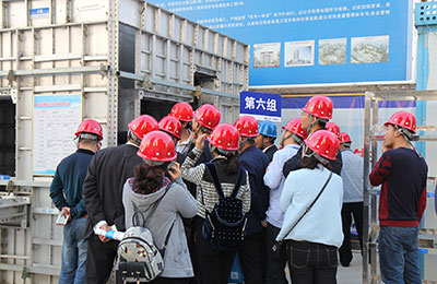 鄭州一建南曹安置房項(xiàng)目現(xiàn)場(chǎng)觀摩