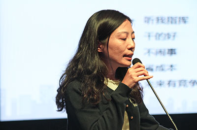 上海紫鸞網(wǎng)絡(luò)科技有限公司產(chǎn)品總監(jiān)王楠介紹、演示相關(guān)產(chǎn)品